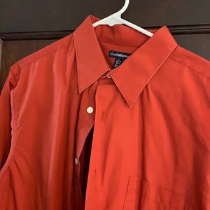 Orange dress shirt